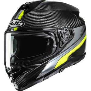 Casco integrale da moto HJC F72 Carbon Eos MC3H nero-giallo fluo