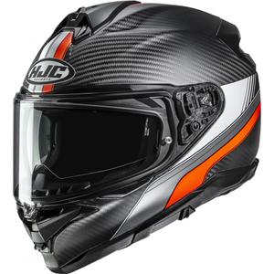 Casco integrale da moto HJC F72 Carbon Eos MC6HSF nero-arancione