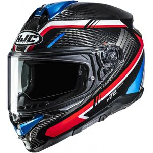 Casco integrale da moto HJC F72 Carbon Kairo MC21 nero-blu-rosso-bianco