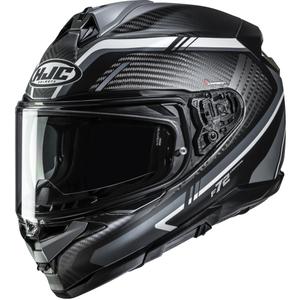 Casco integrale da moto HJC F72 Carbon Kairo MC5SF nero-grigio-bianco