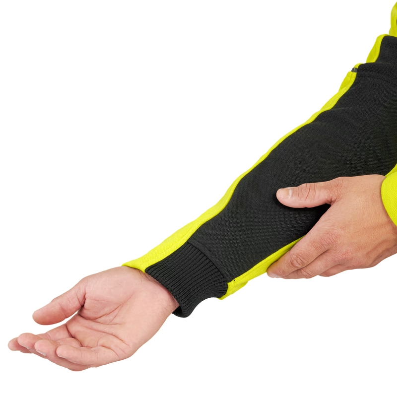 Felpa da moto Shima Daybreaker nera-giallo fluo