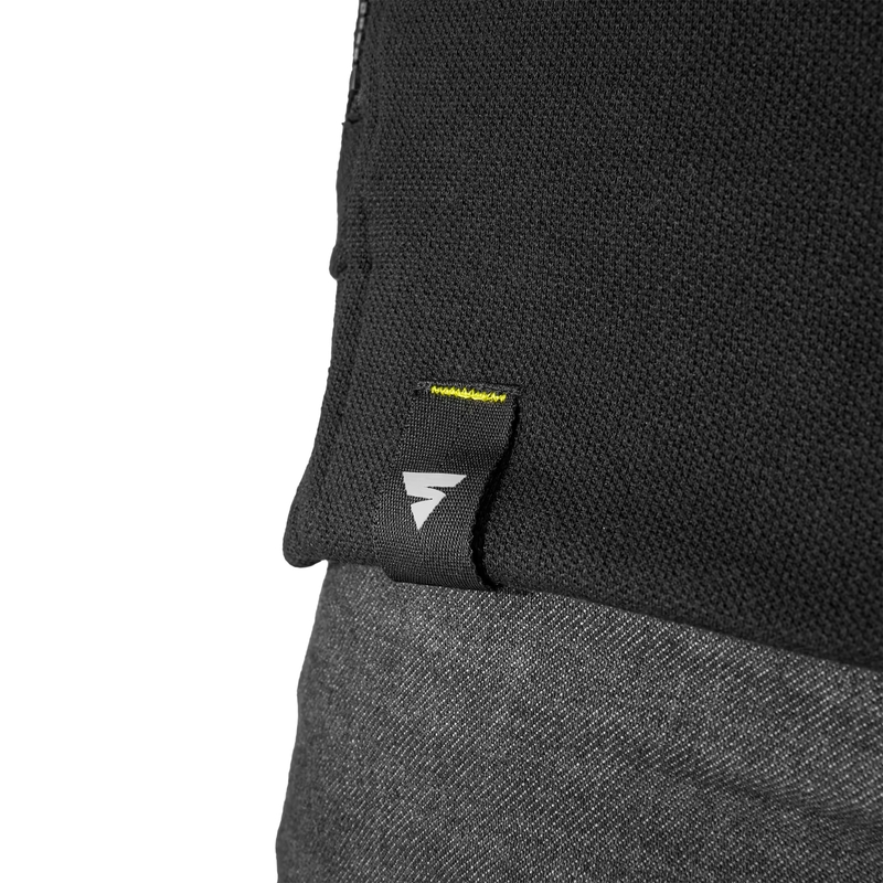 Felpa da moto Shima Daybreaker nera-giallo fluo