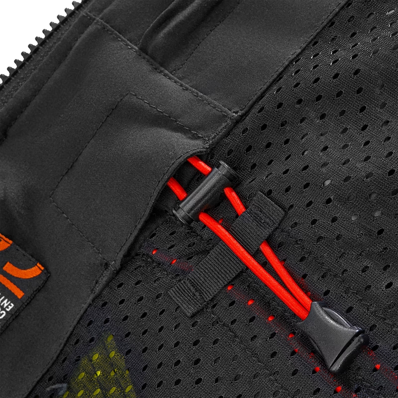 Felpa da moto Shima Daybreaker nera-giallo fluo