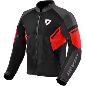 Giacca da moto Revit GT-R Air 3 nero-rosso fluo