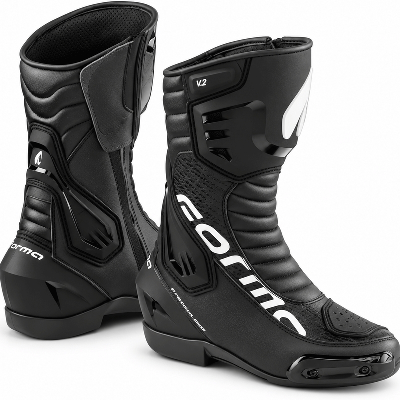 Stivali da moto Forma Freccia EVO V.2 neri e bianchi