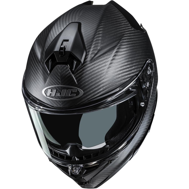 Casco integrale da moto HJC F72 in fibra di carbonio, nero opaco.