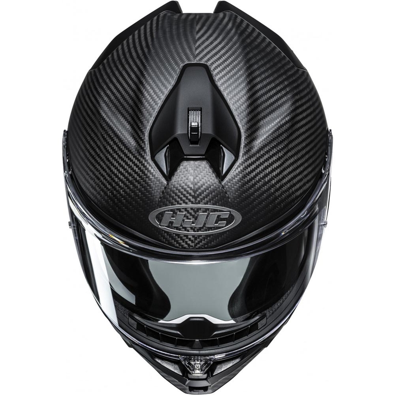 Casco integrale da moto HJC F72 in fibra di carbonio, nero opaco.