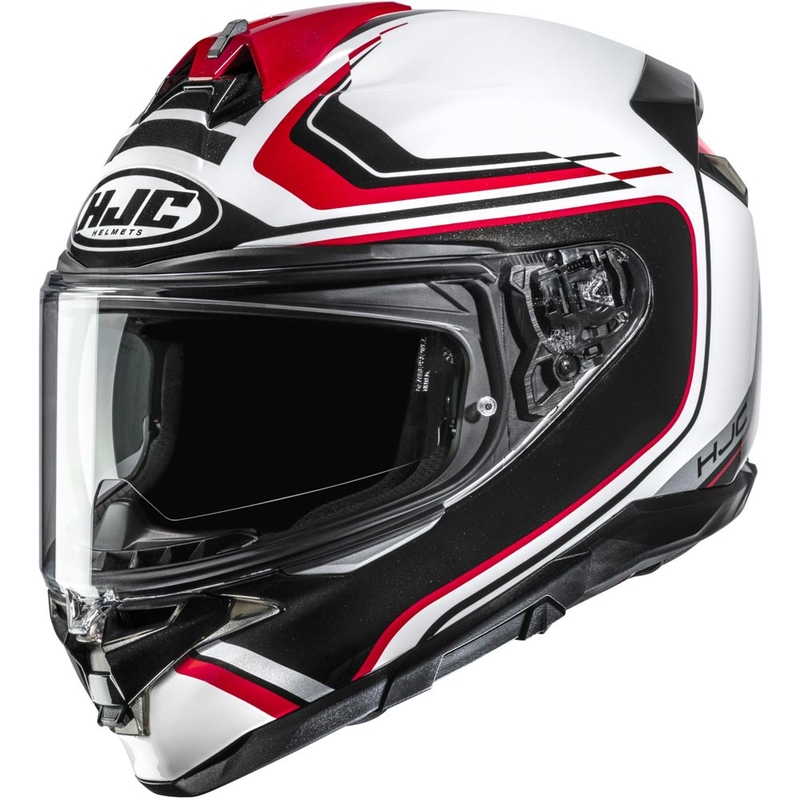 Casco integrale da moto HJC F72 Oflo MC1 bianco-nero-rosso