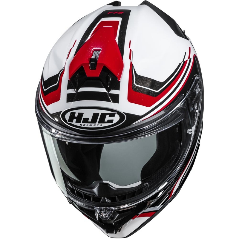 Casco integrale da moto HJC F72 Oflo MC1 bianco-nero-rosso