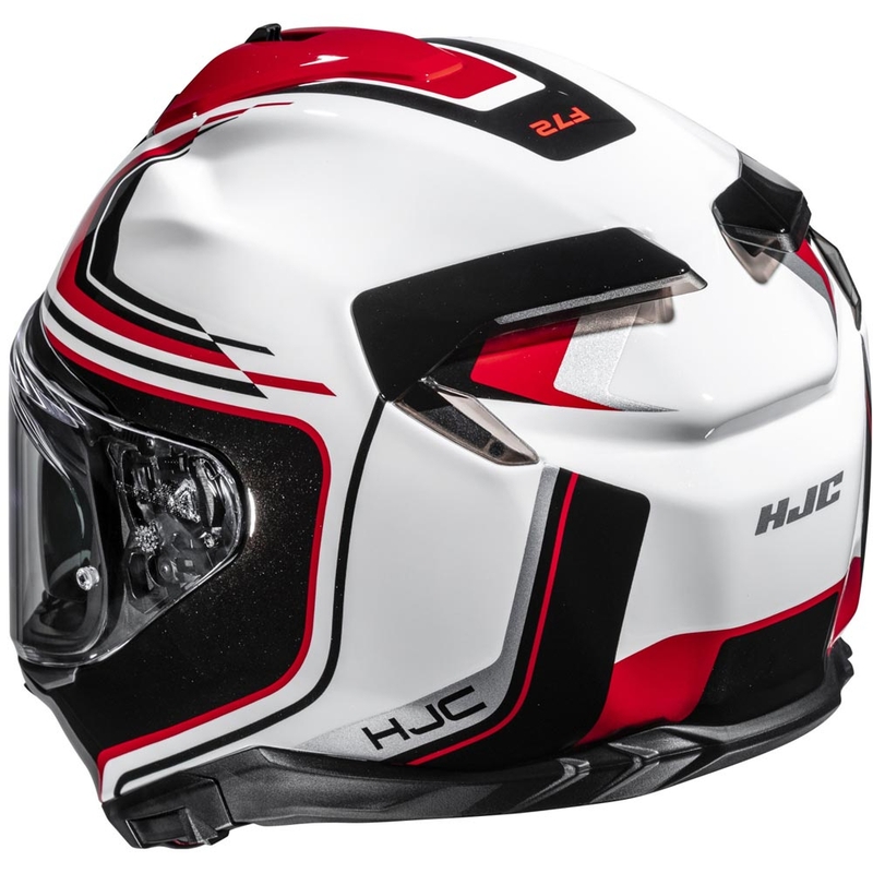 Casco integrale da moto HJC F72 Oflo MC1 bianco-nero-rosso