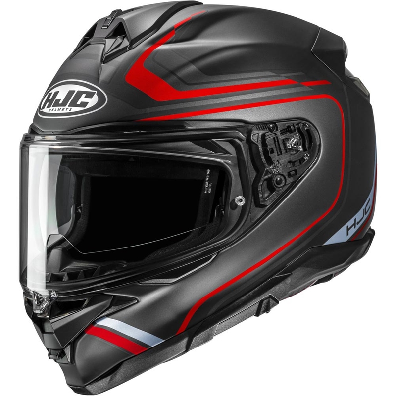 Casco integrale da moto HJC F72 Oflo MC1SF nero opaco-rosso