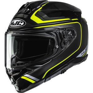 Casco integrale da moto HJC F72 Oflo MC3H nero-giallo fluo