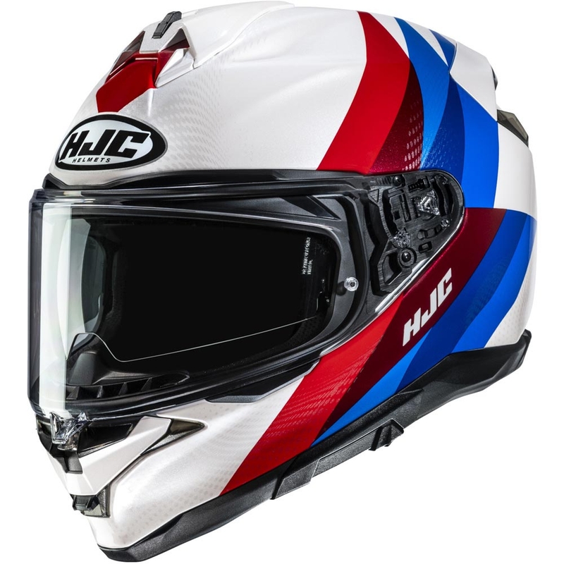 Casco integrale da moto HJC F72 Racero MC21 bianco-rosso-blu