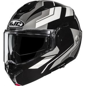 Casco da moto apribile HJC i101 Krone MC5 nero-grigio-bianco