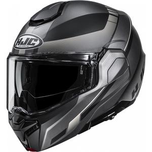 Casco da moto modulare HJC i101 Mira MC9SF nero-grigio