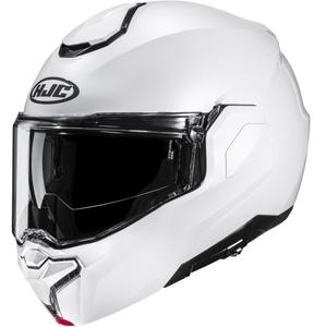 Casco da moto modulare HJC i101 Solid, colore bianco perla.
