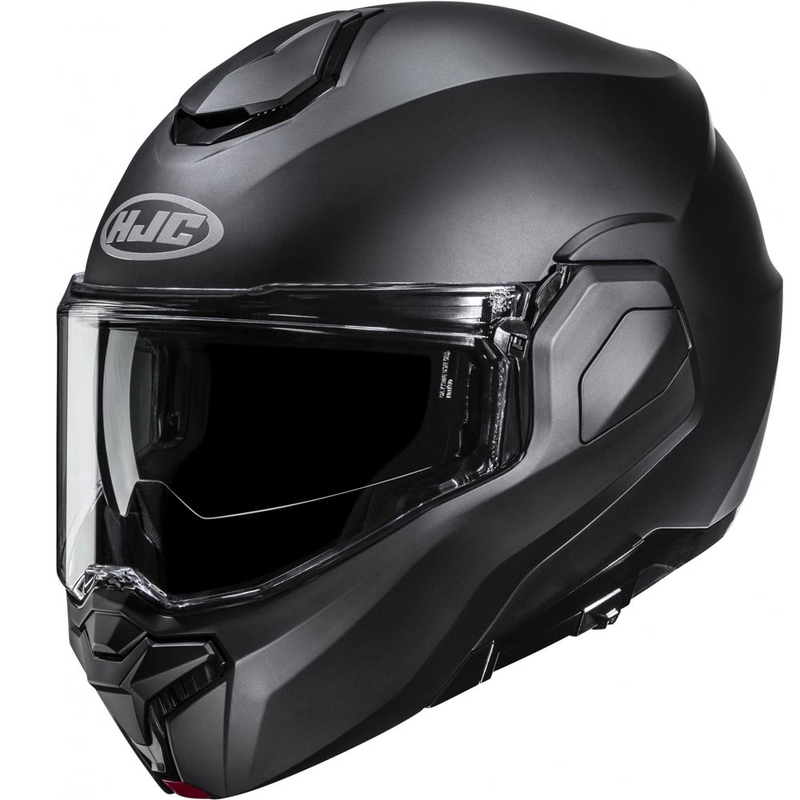 Casco da moto apribile HJC i101 Solido nero semi-opaco
