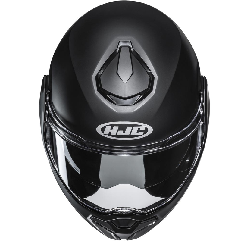 Casco da moto apribile HJC i101 Solido nero semi-opaco
