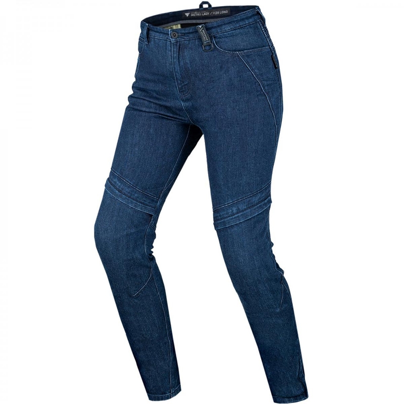 Jeans da motociclista da donna Shima Metro, modello lungo, blu scuro