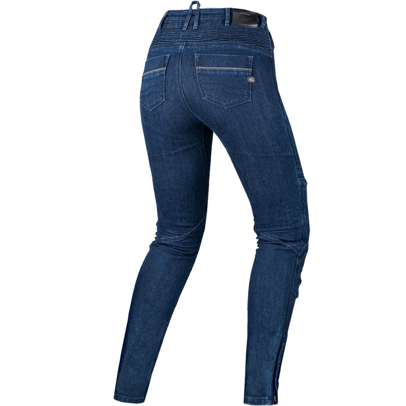 Jeans da motociclista da donna Shima Metro, modello lungo, blu scuro