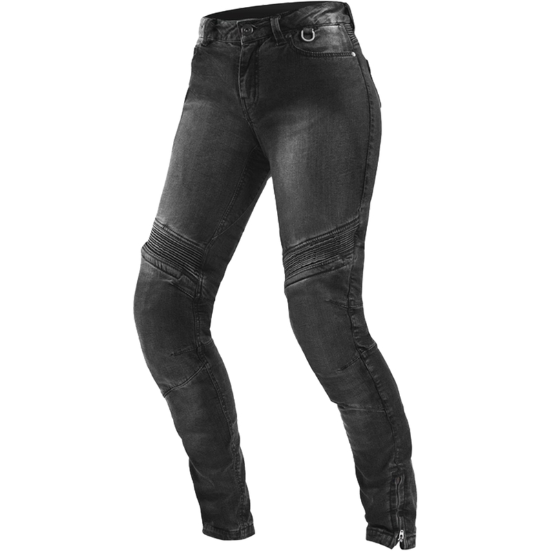 Jeans da motociclista da donna modello allungato Shima Jess blu