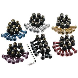Set di viti per plexiglas Oxford nero