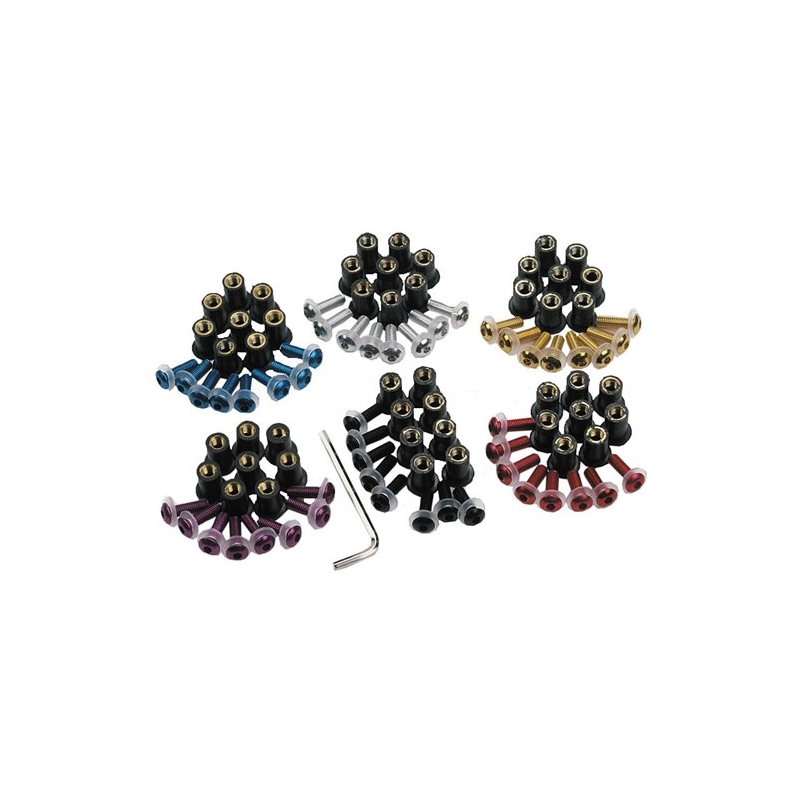 Set di viti per plexiglas Oxford nero