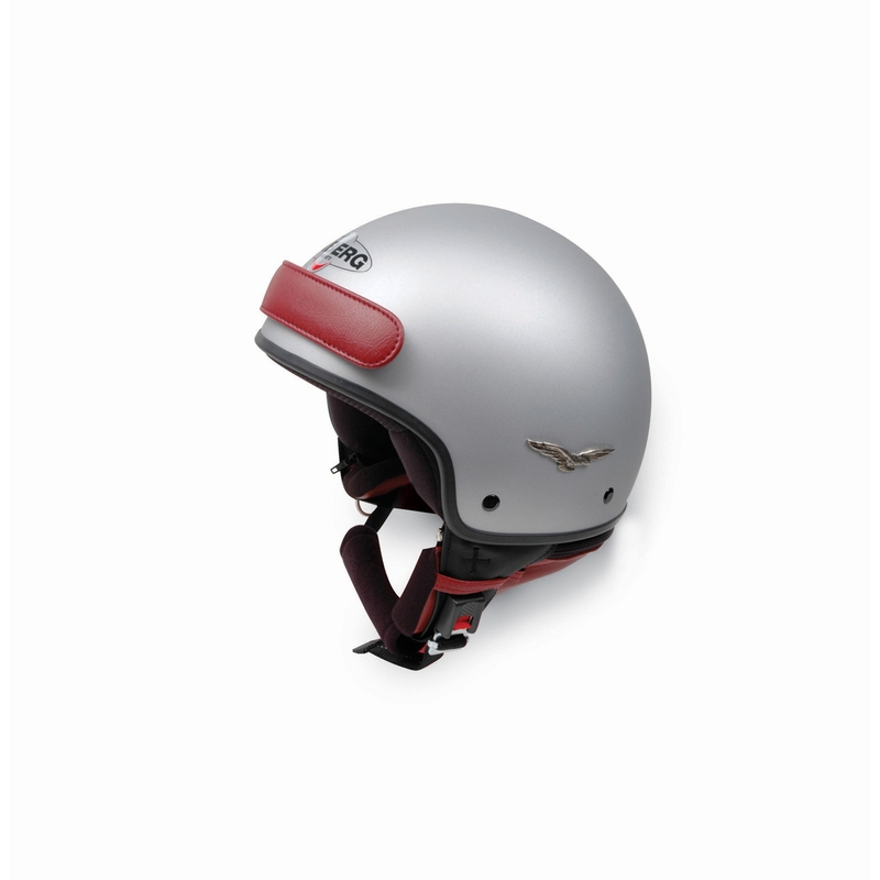 Moto přilba - CABERG Freedom, otevřená stříbrná