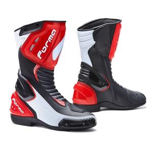 Stivali da moto Forma Freccia nero-bianco-rosso