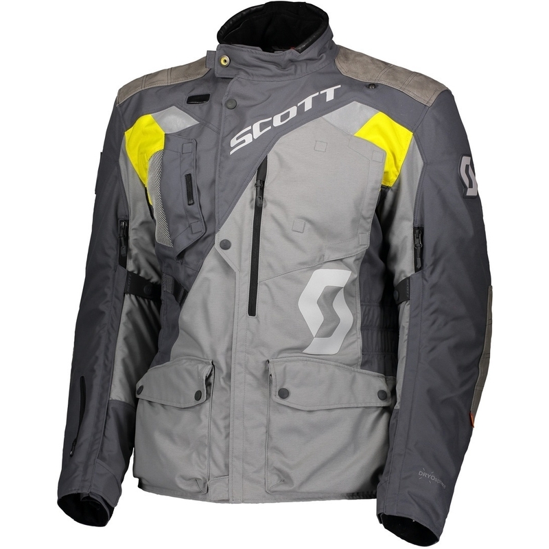 Giacca da moto SCOTT Dualraid Dryo grigio-giallo Saldi