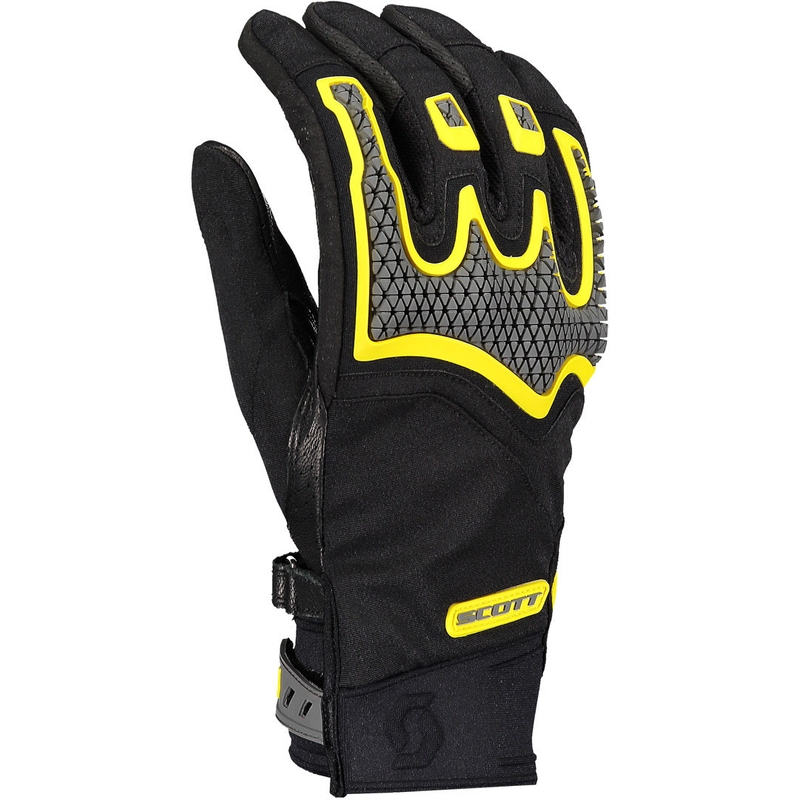 Guanti da moto SCOTT Dualraid nero-giallo Saldi