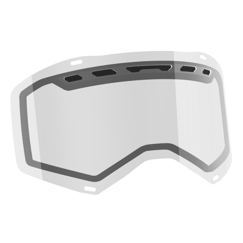 Doppio vetro trasparente per le maschere da motocross SCOTT Prospect/Fury