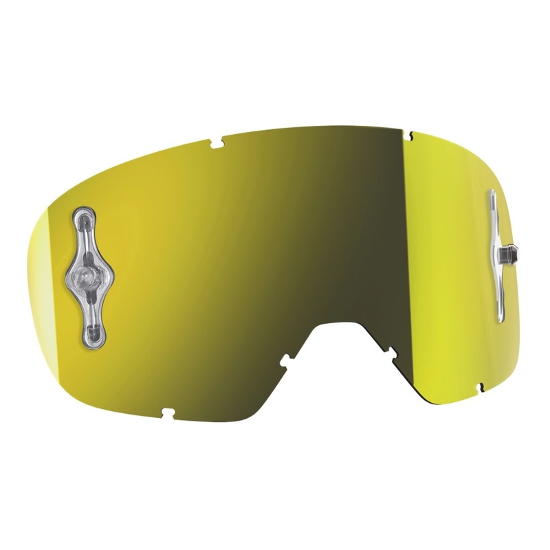 Vetro a specchio giallo Funziona per occhiali da motocross SCOTT Buzz MX per bambini Saldi