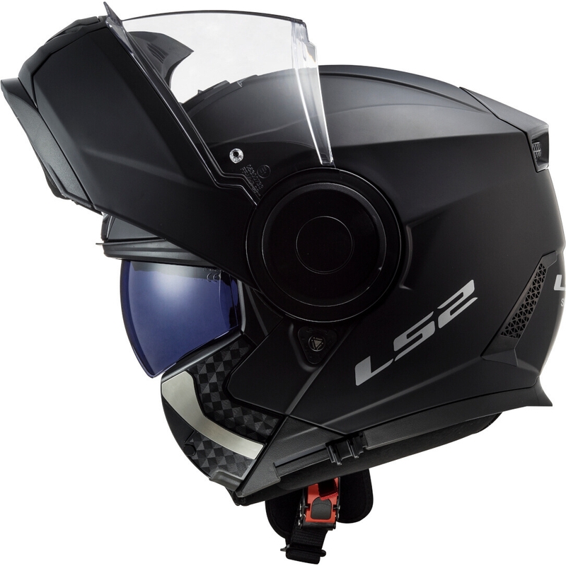 LS2 FF902 Scope Casco moto ribaltabile nero solido opaco