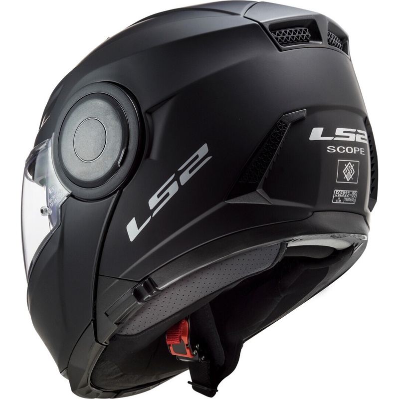 LS2 FF902 Scope Casco moto ribaltabile nero solido opaco