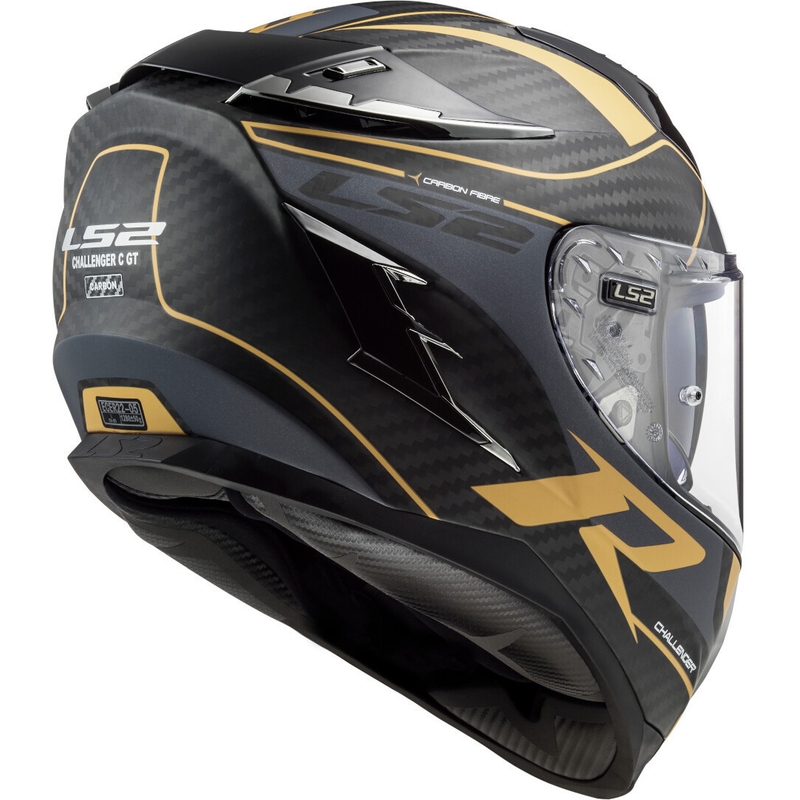 Integrální přilba na motorku LS2 FF327 Challenger C Grid černo-zlatá výprodej