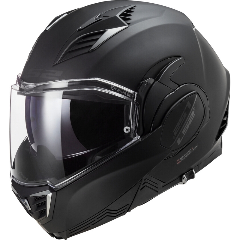 Casco moto ribaltabile LS2 FF900 Valiant II Noir nero opaco