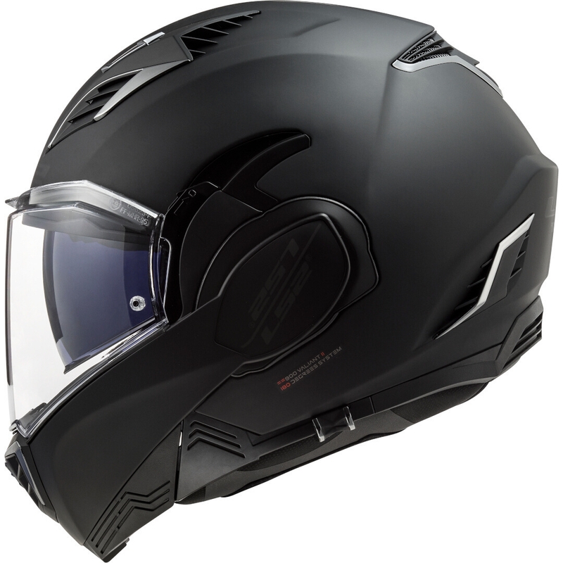 Casco moto ribaltabile LS2 FF900 Valiant II Noir nero opaco