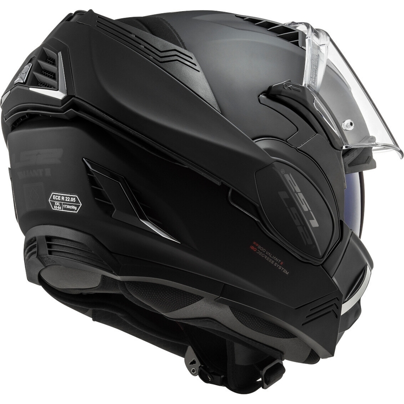 Casco moto ribaltabile LS2 FF900 Valiant II Noir nero opaco