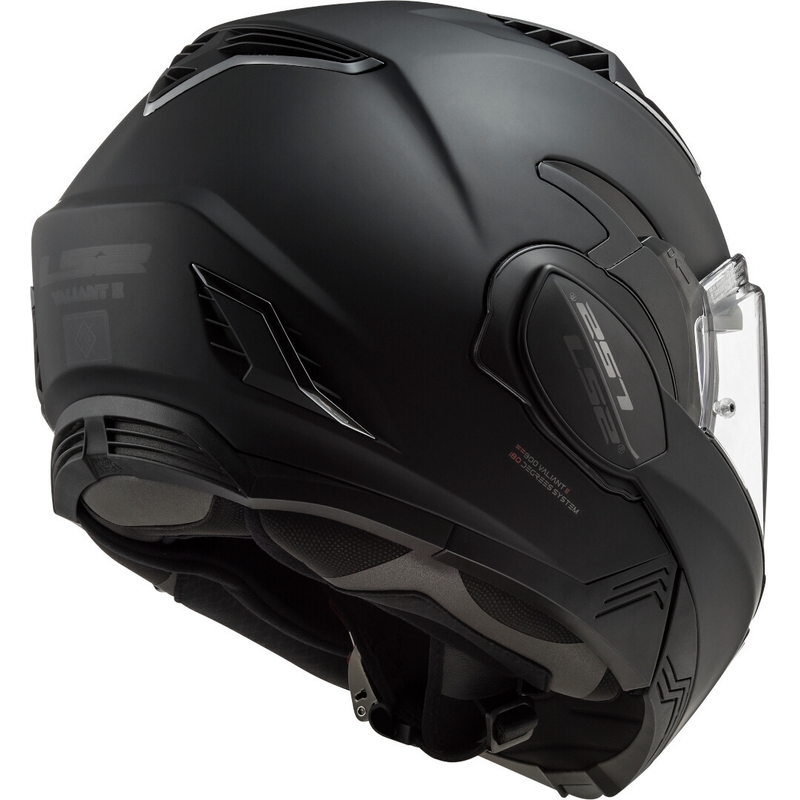 Casco moto ribaltabile LS2 FF900 Valiant II Noir nero opaco