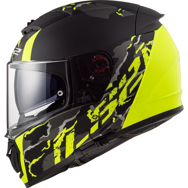 Integrální přilba na motorku LS2 FF390 Breaker Feline černo-fluo žlutá výprodej