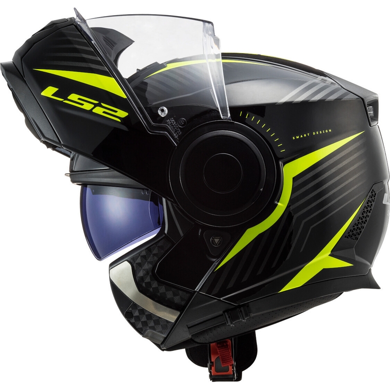 Vyklápěcí přilba na motorku LS2 FF902 Scope Skid černo-fluo žlutá