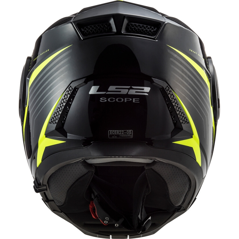 Vyklápěcí přilba na motorku LS2 FF902 Scope Skid černo-fluo žlutá