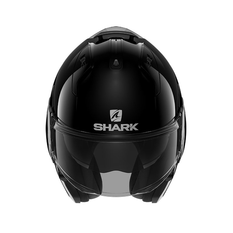 Překlápěcí přilba SHARK EVO-ES Blank černá lesklá