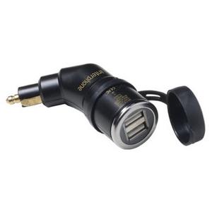 Adattatore DIN Interphone con uscita 2x USB per motocicli, 2A