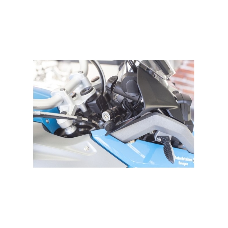 Adattatore DIN Interphone con uscita 2x USB per motocicli, 2A