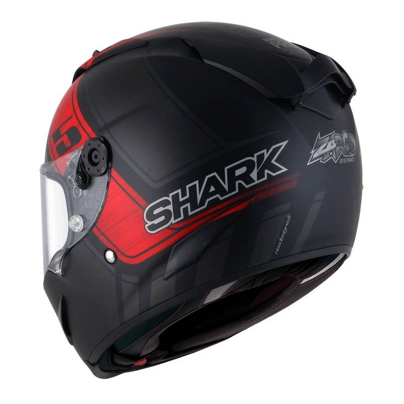 Integrální přilba SHARK RACE-R PRO Zarco GP De France Replica Mat černo-šedo-červená