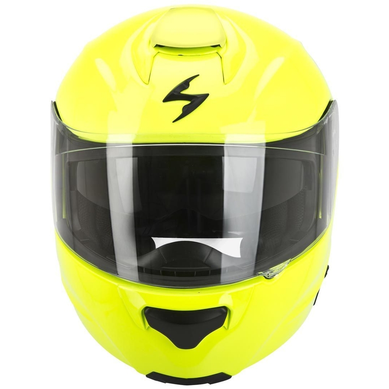 Moto přilba vyklopná Scorpion EXO-920 fluo žlutá