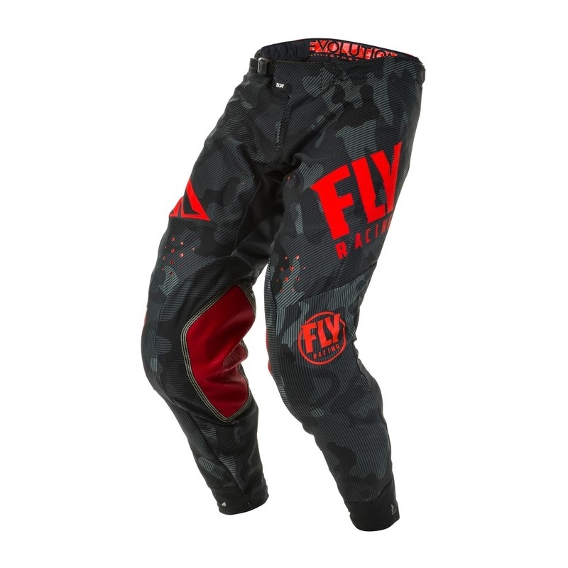 Motokrosové kalhoty FLY Racing Evolution červeno-černé
