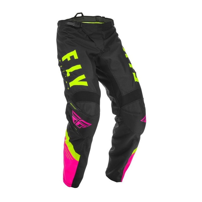 Motokrosové kalhoty FLY Racing F-16 2020 růžovo-černo-fluo žluté
